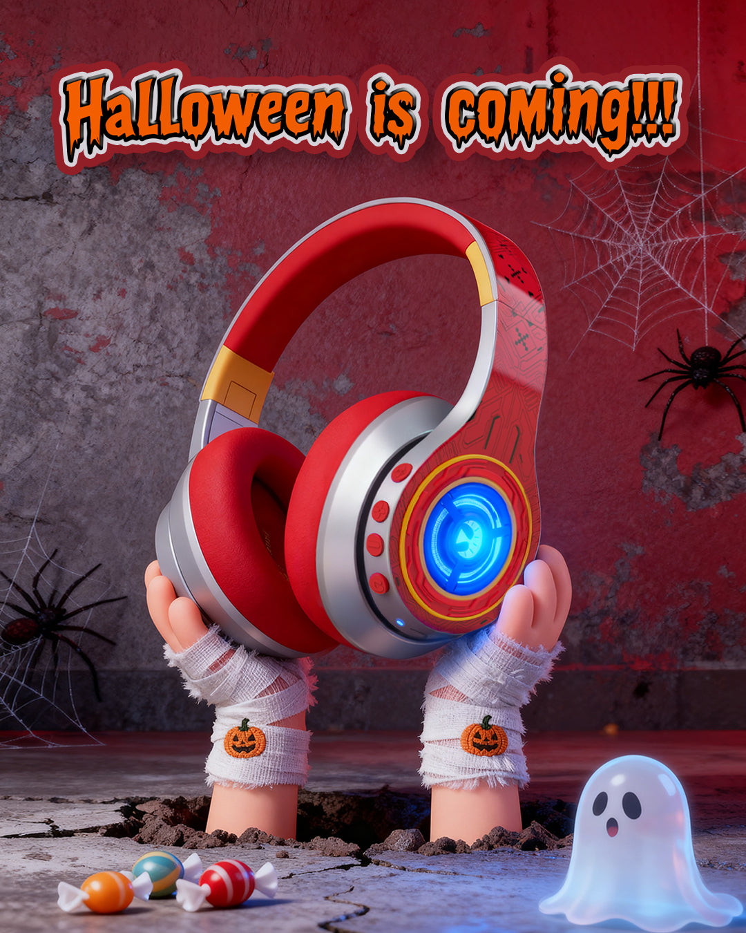 Halloween Fun, Safe Sound — Let iClever Kids Headphones Join the Party!